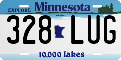 MN license plate 328LUG