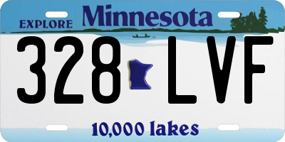 MN license plate 328LVF