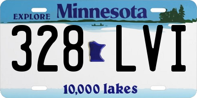 MN license plate 328LVI
