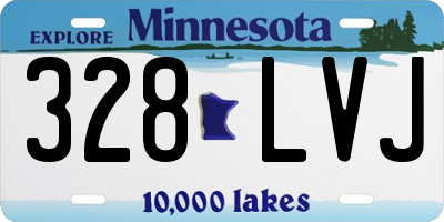 MN license plate 328LVJ