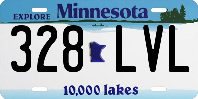MN license plate 328LVL