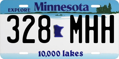 MN license plate 328MHH