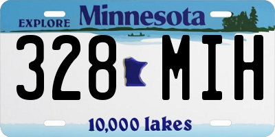 MN license plate 328MIH