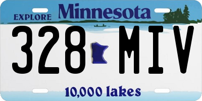 MN license plate 328MIV