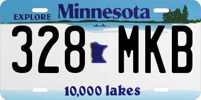 MN license plate 328MKB