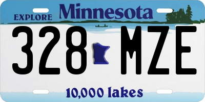MN license plate 328MZE