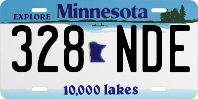 MN license plate 328NDE