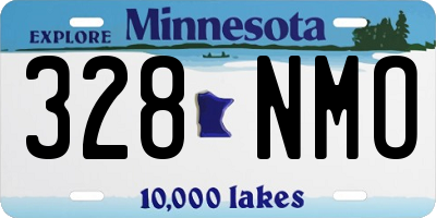 MN license plate 328NMO