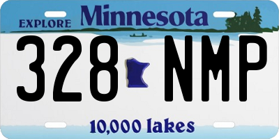 MN license plate 328NMP
