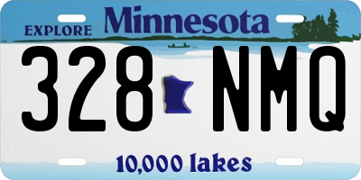 MN license plate 328NMQ