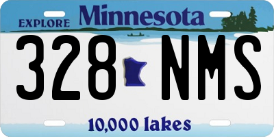 MN license plate 328NMS
