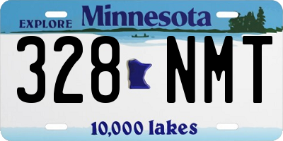 MN license plate 328NMT