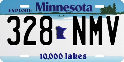 MN license plate 328NMV