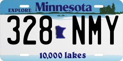 MN license plate 328NMY