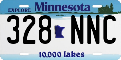 MN license plate 328NNC