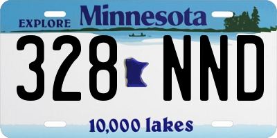 MN license plate 328NND