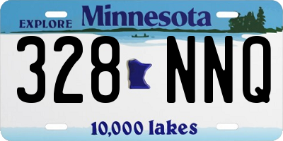 MN license plate 328NNQ