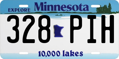 MN license plate 328PIH