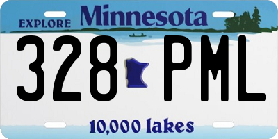 MN license plate 328PML
