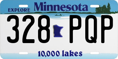 MN license plate 328PQP