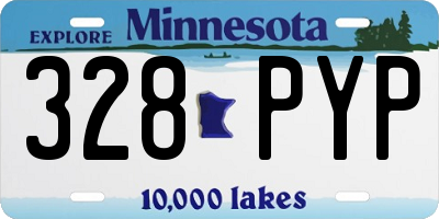 MN license plate 328PYP