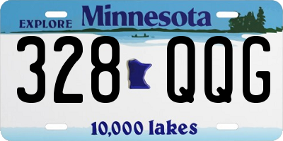 MN license plate 328QQG
