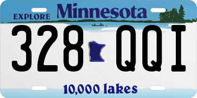 MN license plate 328QQI