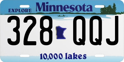 MN license plate 328QQJ