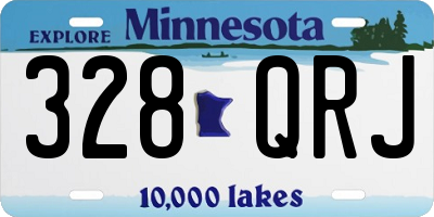 MN license plate 328QRJ
