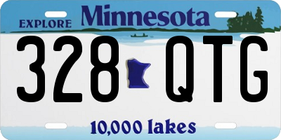 MN license plate 328QTG