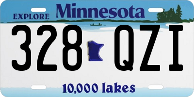 MN license plate 328QZI