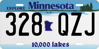 MN license plate 328QZJ