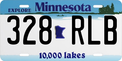 MN license plate 328RLB