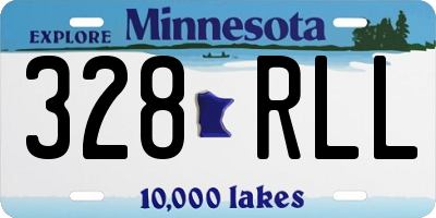 MN license plate 328RLL