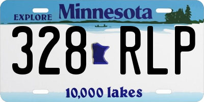 MN license plate 328RLP