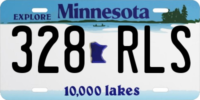 MN license plate 328RLS
