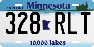 MN license plate 328RLT
