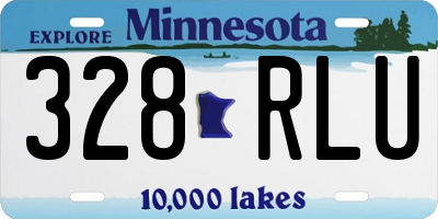 MN license plate 328RLU