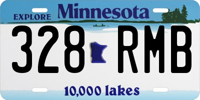 MN license plate 328RMB