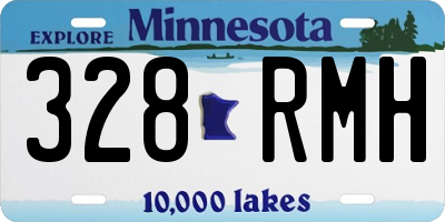 MN license plate 328RMH