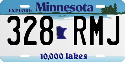 MN license plate 328RMJ