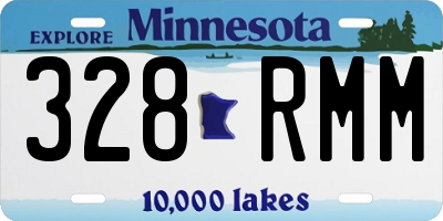 MN license plate 328RMM