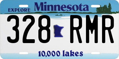 MN license plate 328RMR
