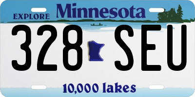 MN license plate 328SEU