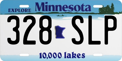 MN license plate 328SLP