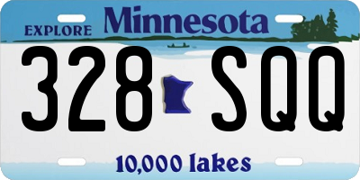 MN license plate 328SQQ