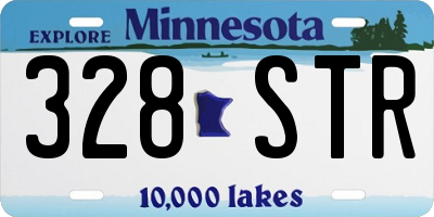 MN license plate 328STR