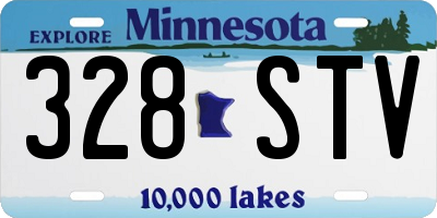 MN license plate 328STV