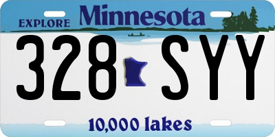 MN license plate 328SYY