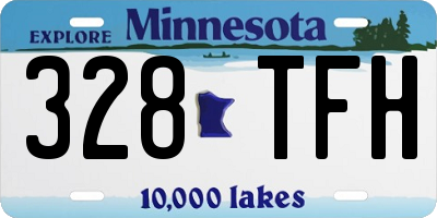MN license plate 328TFH